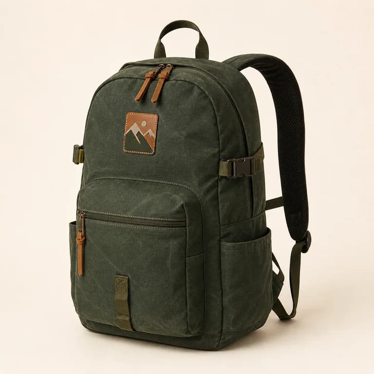 Forest green Trail Pack backpack